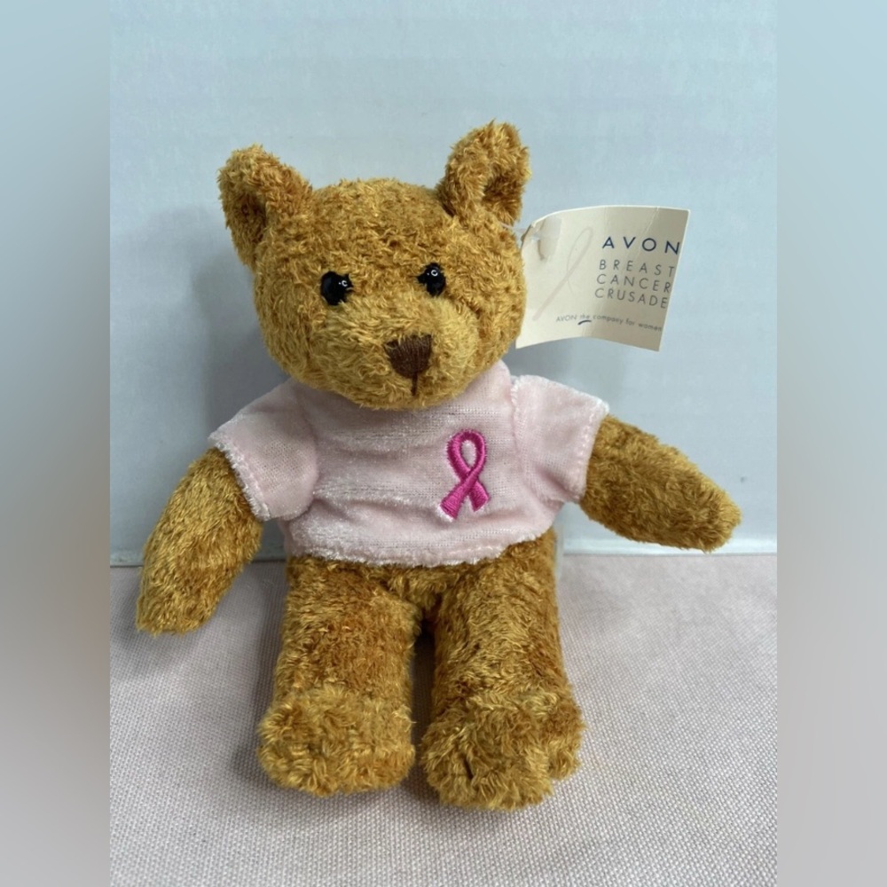 Avon Plush Bear with Pink Ribbon Tee
